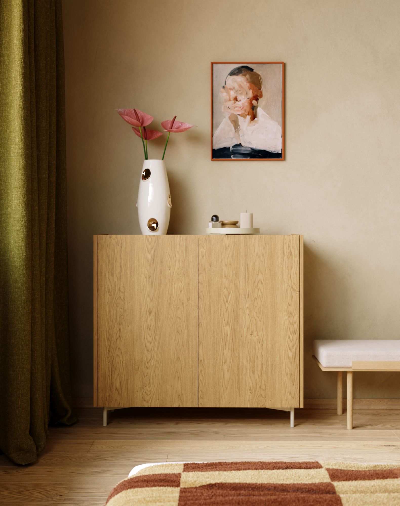 Commode SKRA SKR25 S
Couleur : chêne baltique
Pied : Milky Way
                            