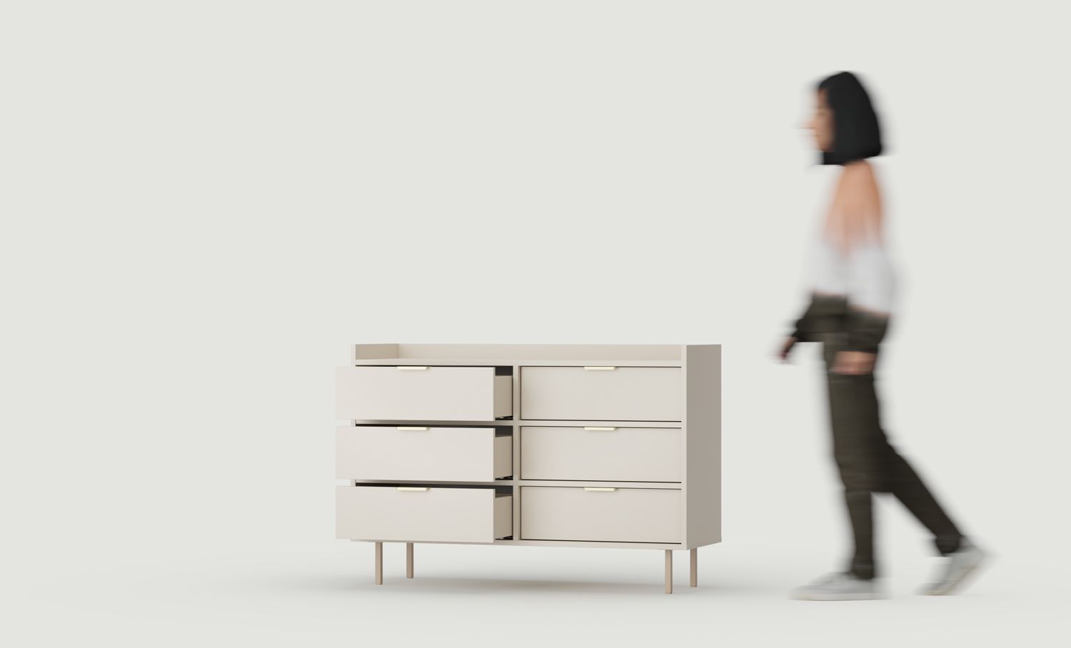 Armoire RTV SIGI KS2TV6S
Couleur : Cachemire laineux
Pied : Cappuccino
Poignée : LING Gold