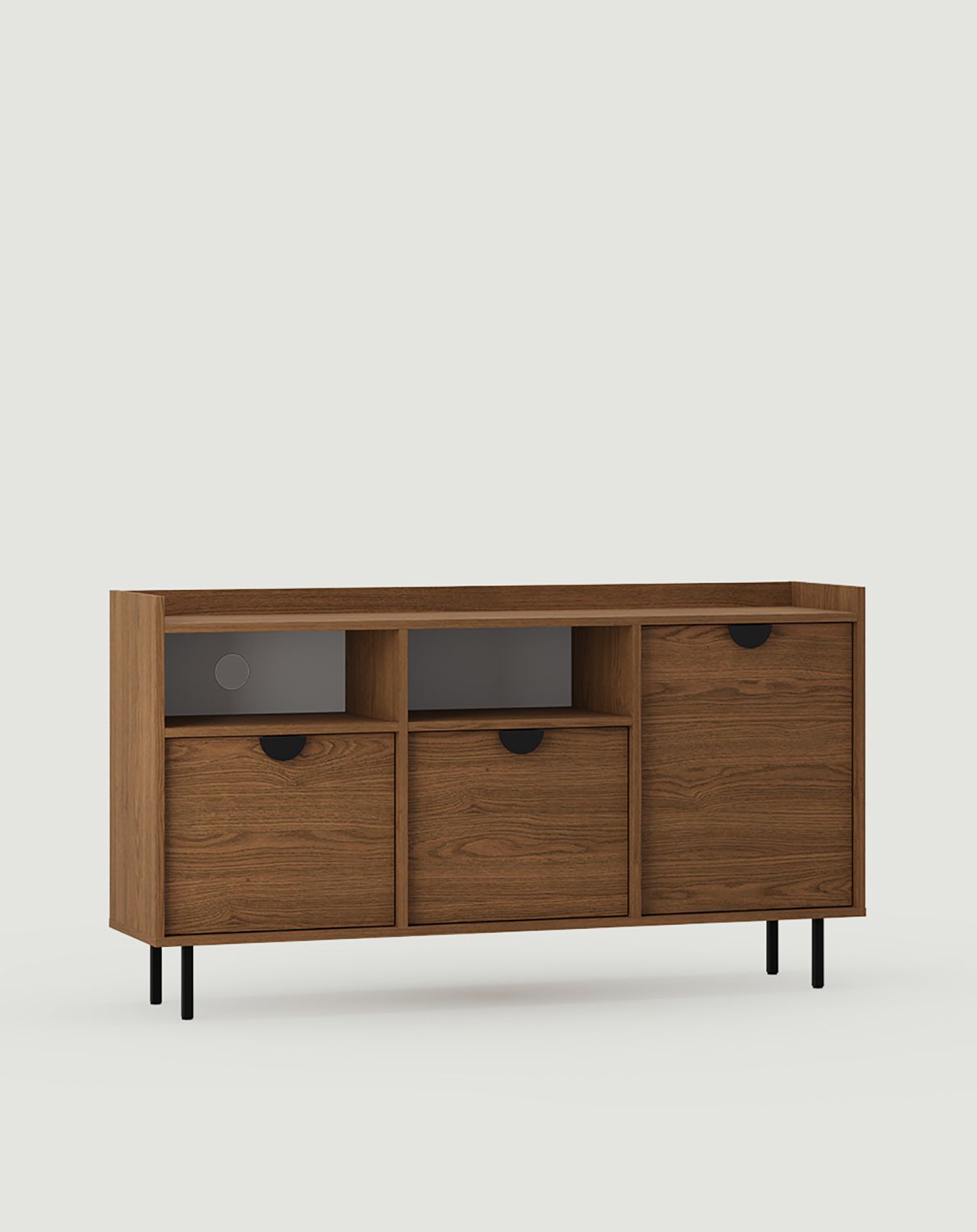 Armoire RTV SIGI KSTV1
Couleur : Chêne rustique
Pied : noir
Poignée : Poignée RIND Noir
