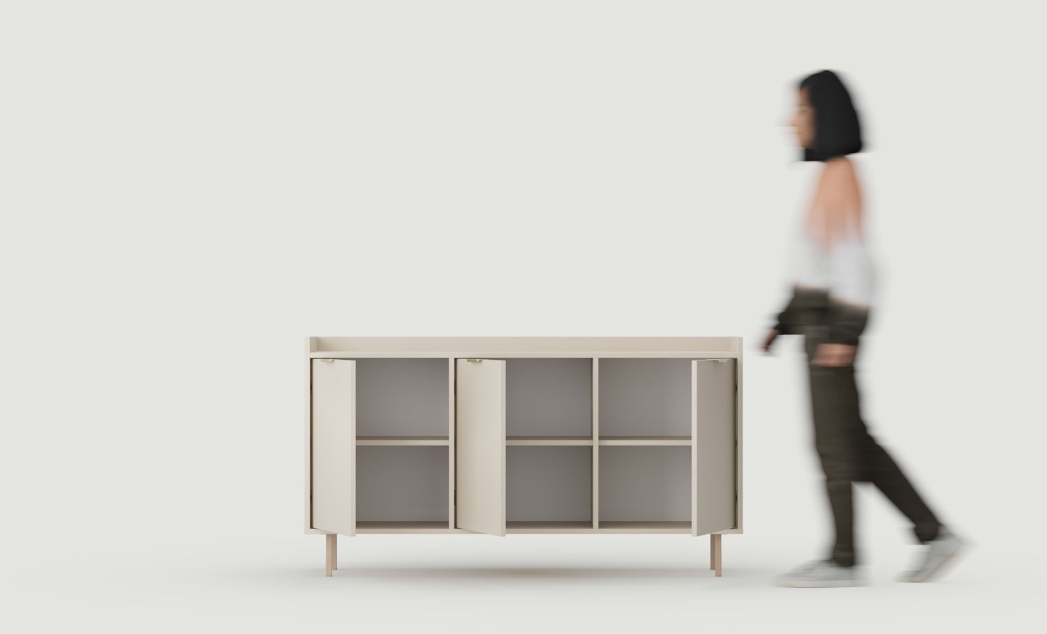 Commode SIGI RTV KSTV1K
Couleur : Cachemire enveloppant
Pied : Cappuccino
Poignée : LING Gold
                            