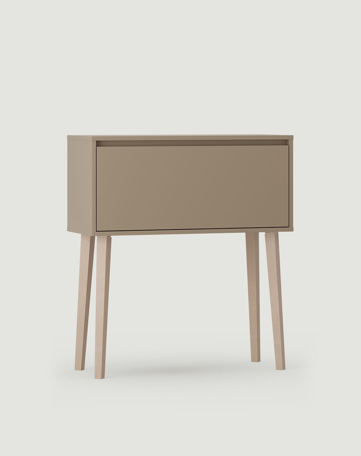 Console FENRIS KF1
Couleur : Cappuccino
Pied : hêtre trapézoïdal beige
