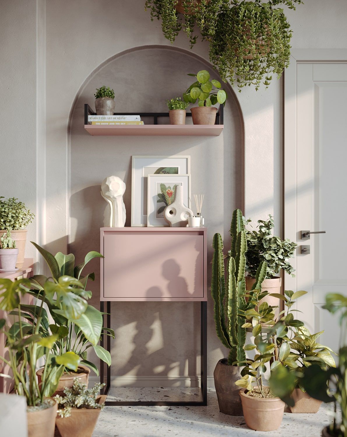 ODIS KD1 commode console
Couleur : Rose antique
Couleur des pieds : acier ODIS noir