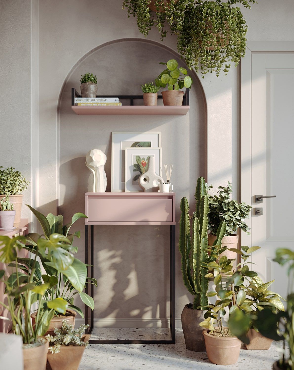 ODIS KD2 commode console
Couleur : Rose antique
Couleur des pieds : acier ODIS noir