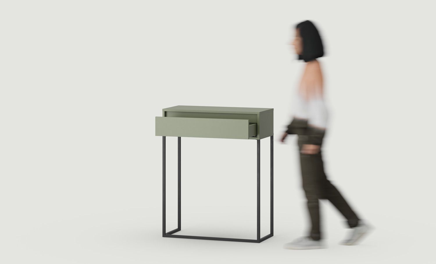 Commode ODIS KD2
Couleur : vert cyprès
Couleur des pieds : acier ODIS noir