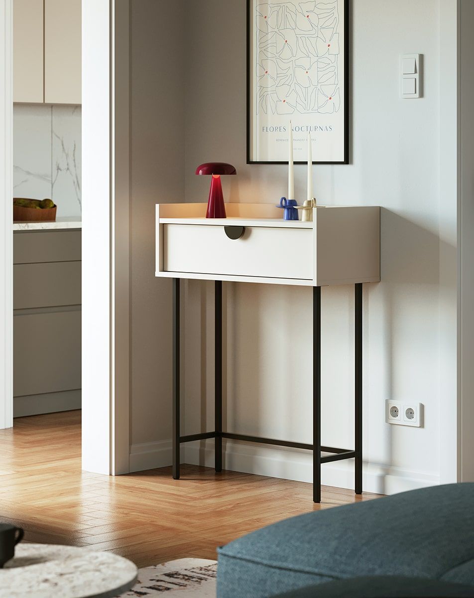 Console Sigi KS1
Couleur : Cachemire enveloppant
Pied : Noir
Poignée : Couenne noire
