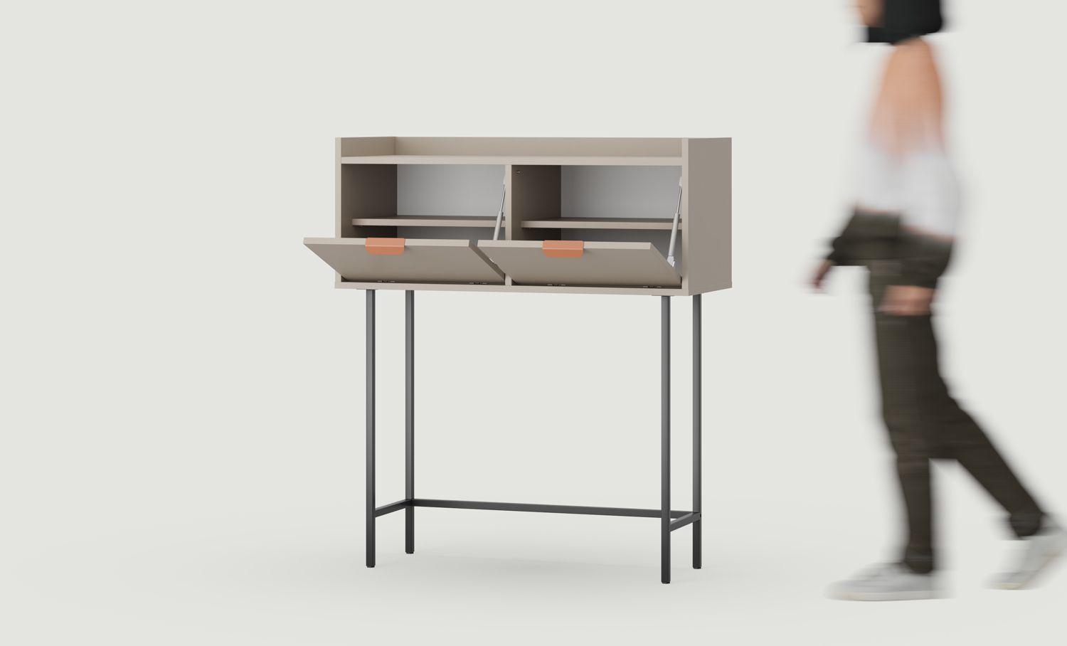 Console haute SIGI KSW2
Couleur : Argile blanche cendrée
Pied : Noir
Poignée : Poignée de bord LAYERS 110 Sahara Deep
