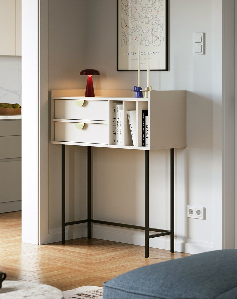 Console haute SIGI KSW2S
Couleur : cachemire laineux
Pied : noir
Poignée : or de couenne
