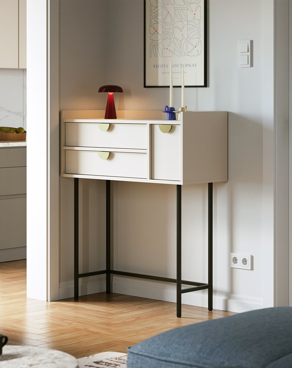 Console haute SIGI KSW3
Couleur : cachemire laineux
Pied : noir
Poignée : or de couenne