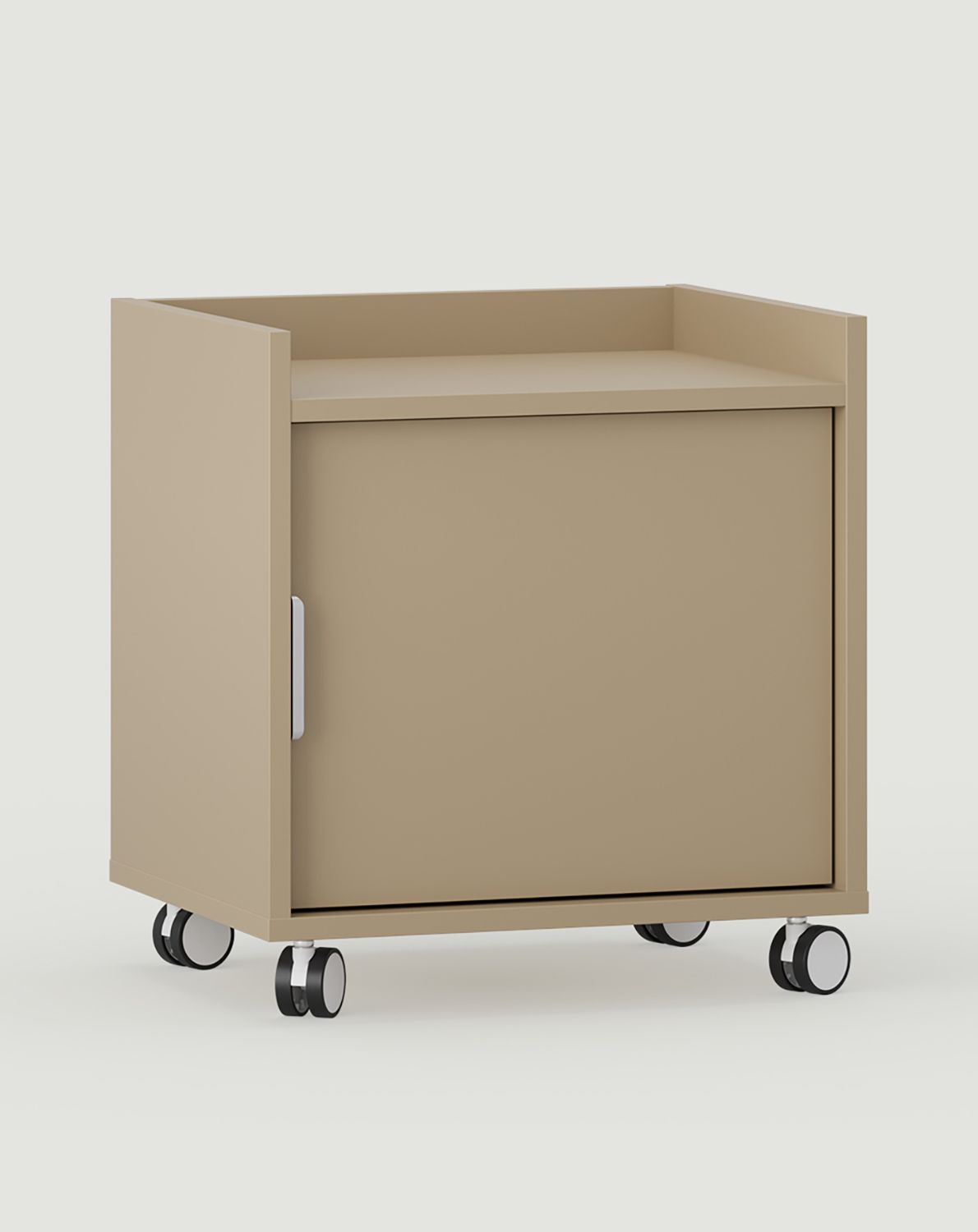 SIGI caisson de bureau sur roulettes SKKPRO4
Couleur : Cappuccino
Roulettes : blanches et noires
Poignée : LING argent
                            
