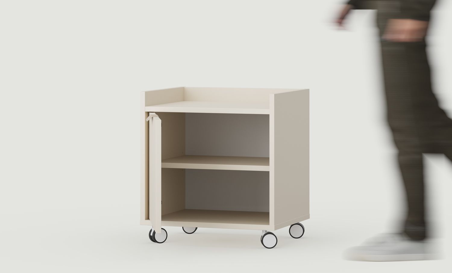 SIGI caisson de bureau sur roulettes SKKPRO4
Couleur : beige champagne
Roulettes : blanches et noires
Poignée : LAYERS 110 Beige Champagne
                            