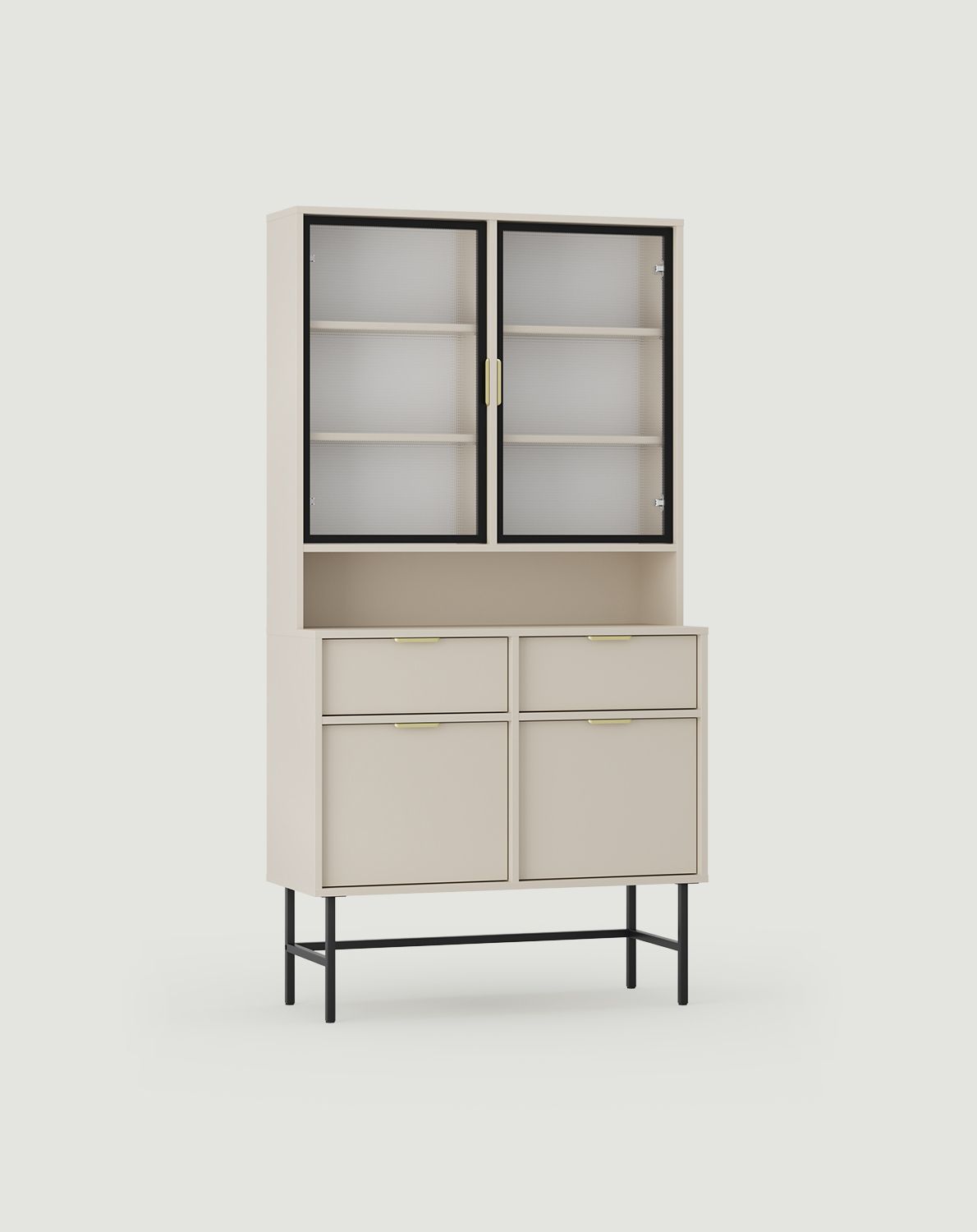 Buffet SIGI KRS02
Couleur : Cachemire enveloppant
Verre : Ornamental mons
Pied : noir
Poignée : Ling Gold
                            