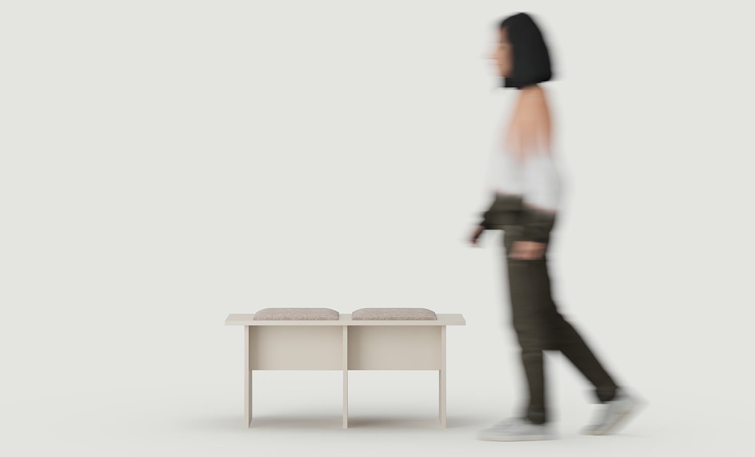 Banc KABE LK02 en style JAPANI
Couleur : Cachemire enveloppant
Couleur du revêtement : Terra 05