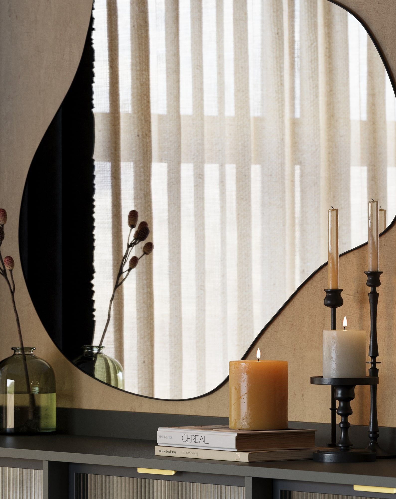 Miroir encadré OLLO 6