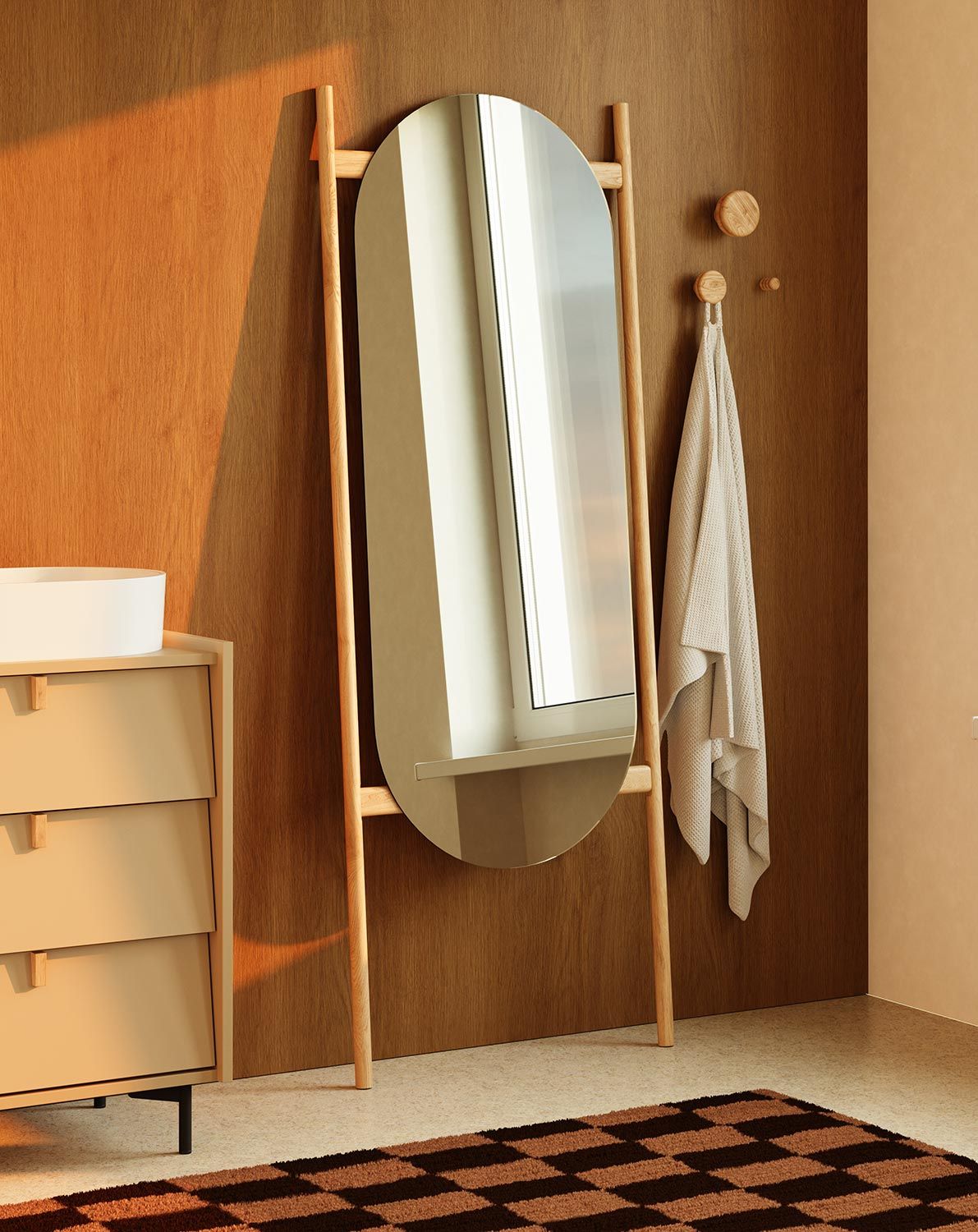 Miroir sur pied SKRA SKR84