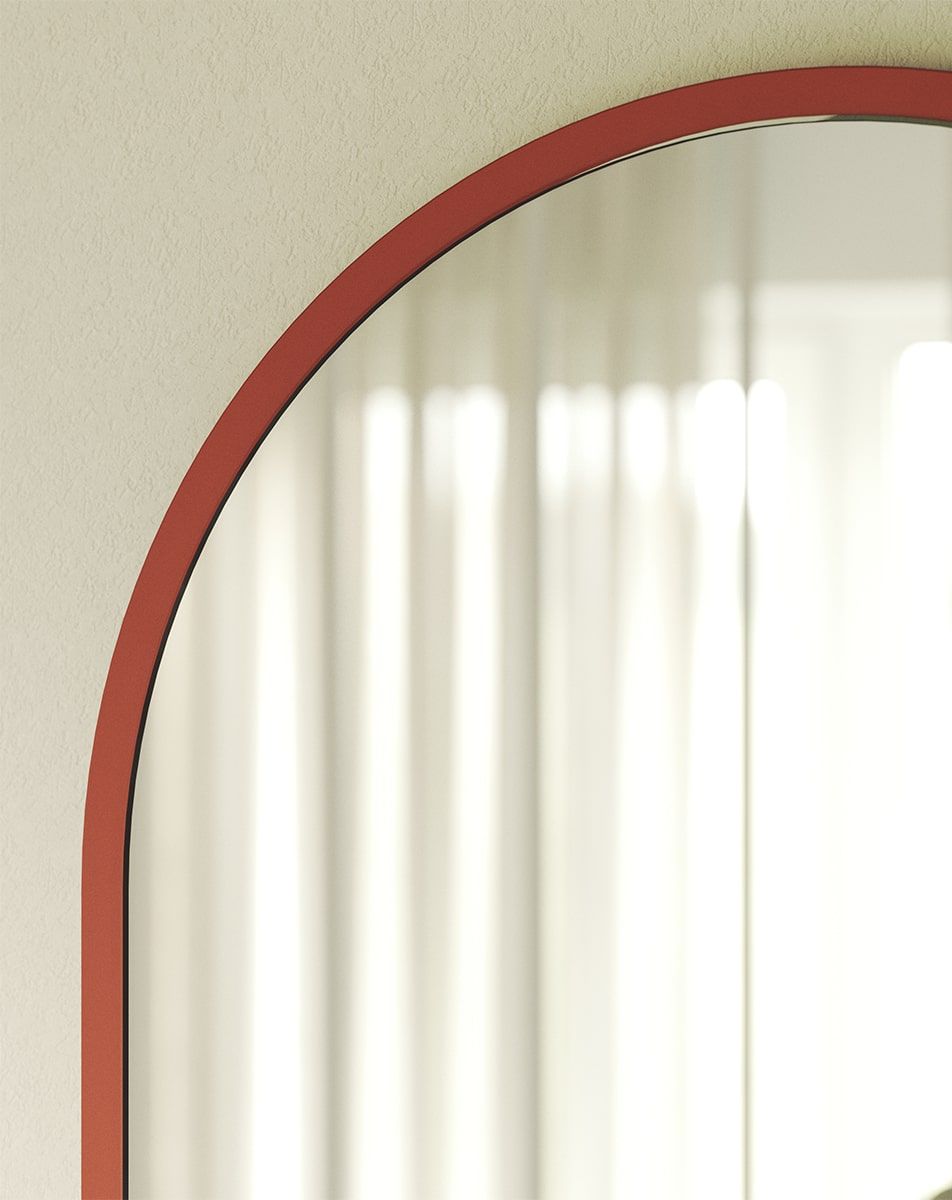 LAYERS Miroir suspendu LAY54
Couleur : Terracotta ardent
Type de panneau de miroir : Classique