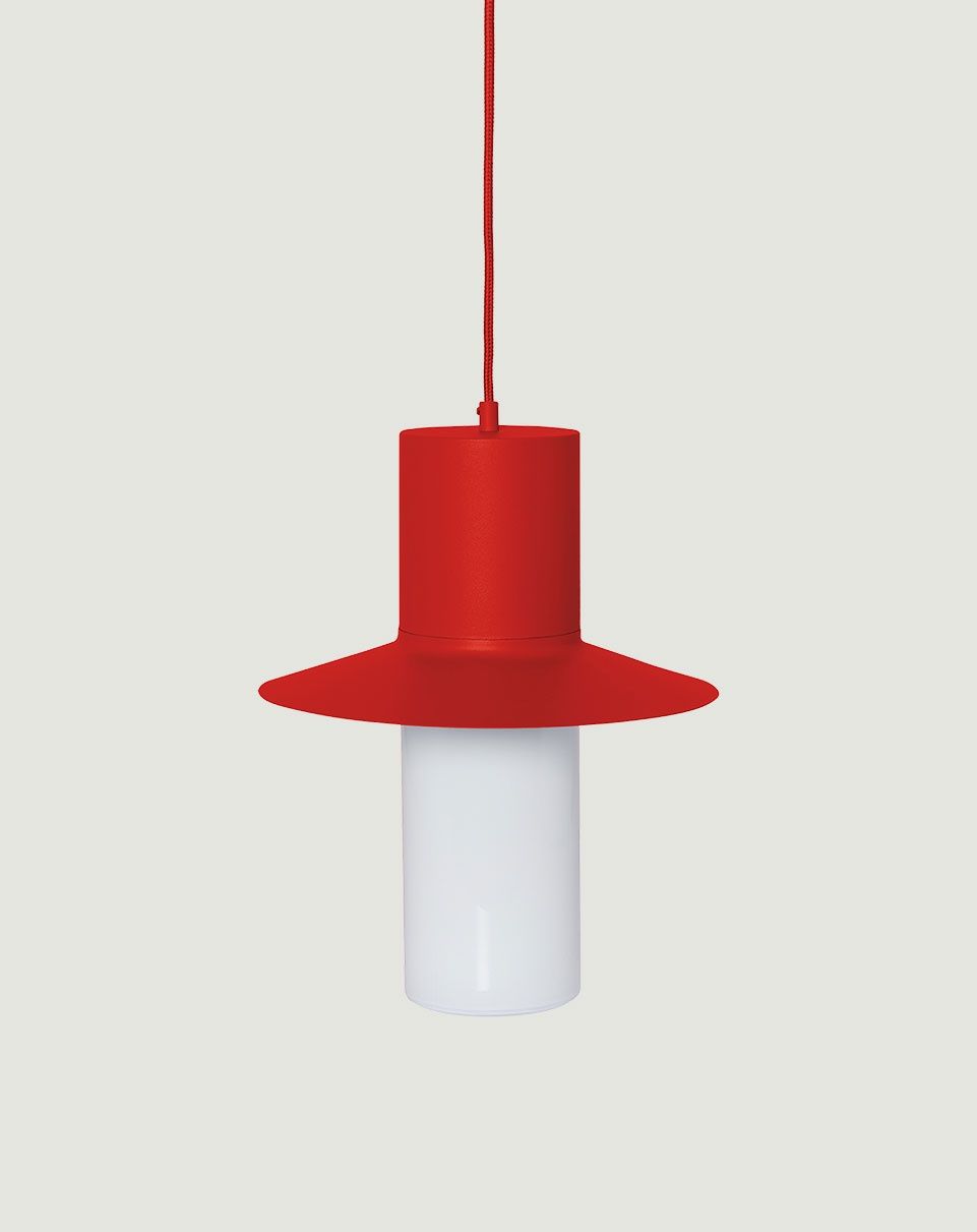 CAPONIO A Plafonnier rouge-orange