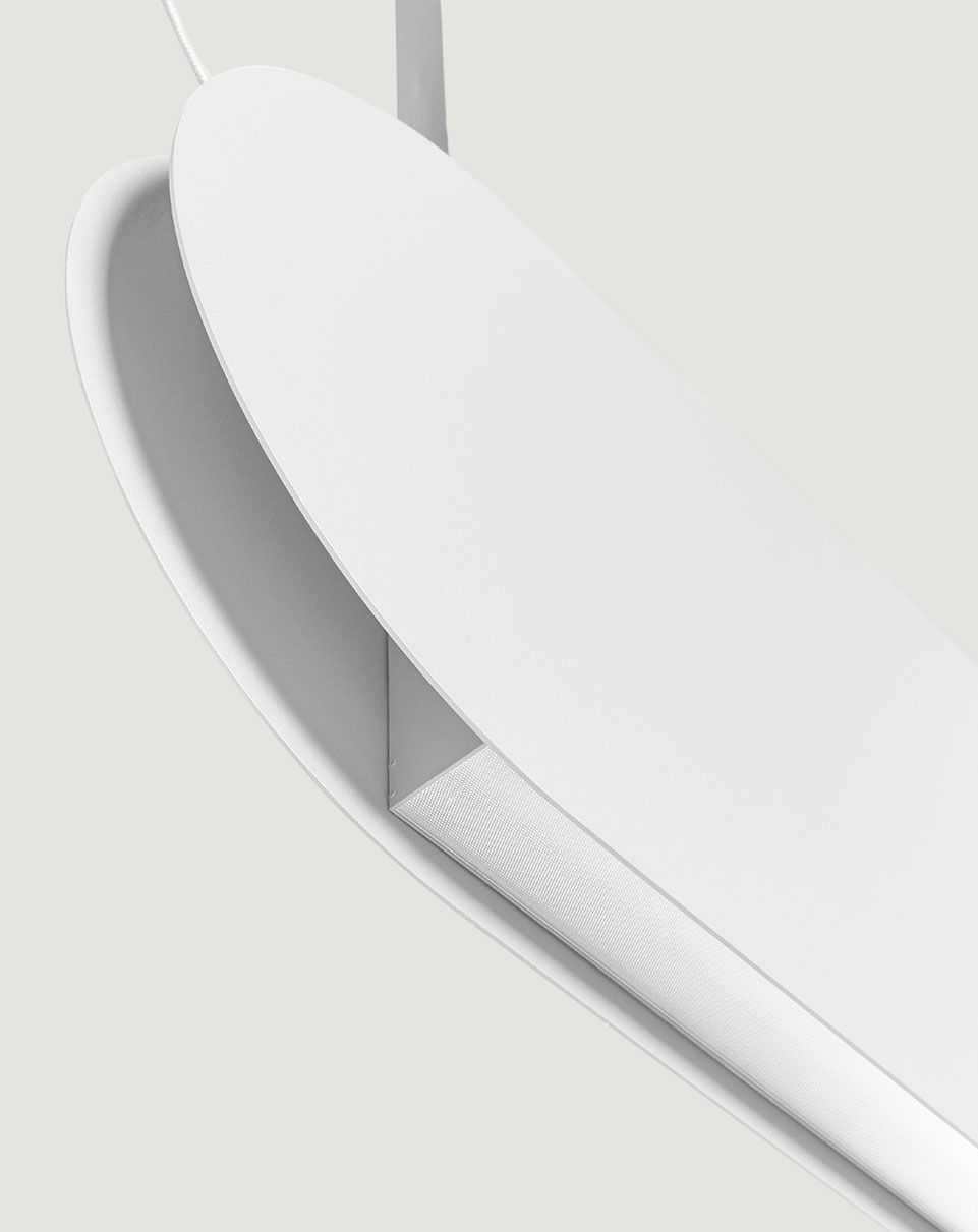 MALUMI A Lampe suspendue de plafond blanche