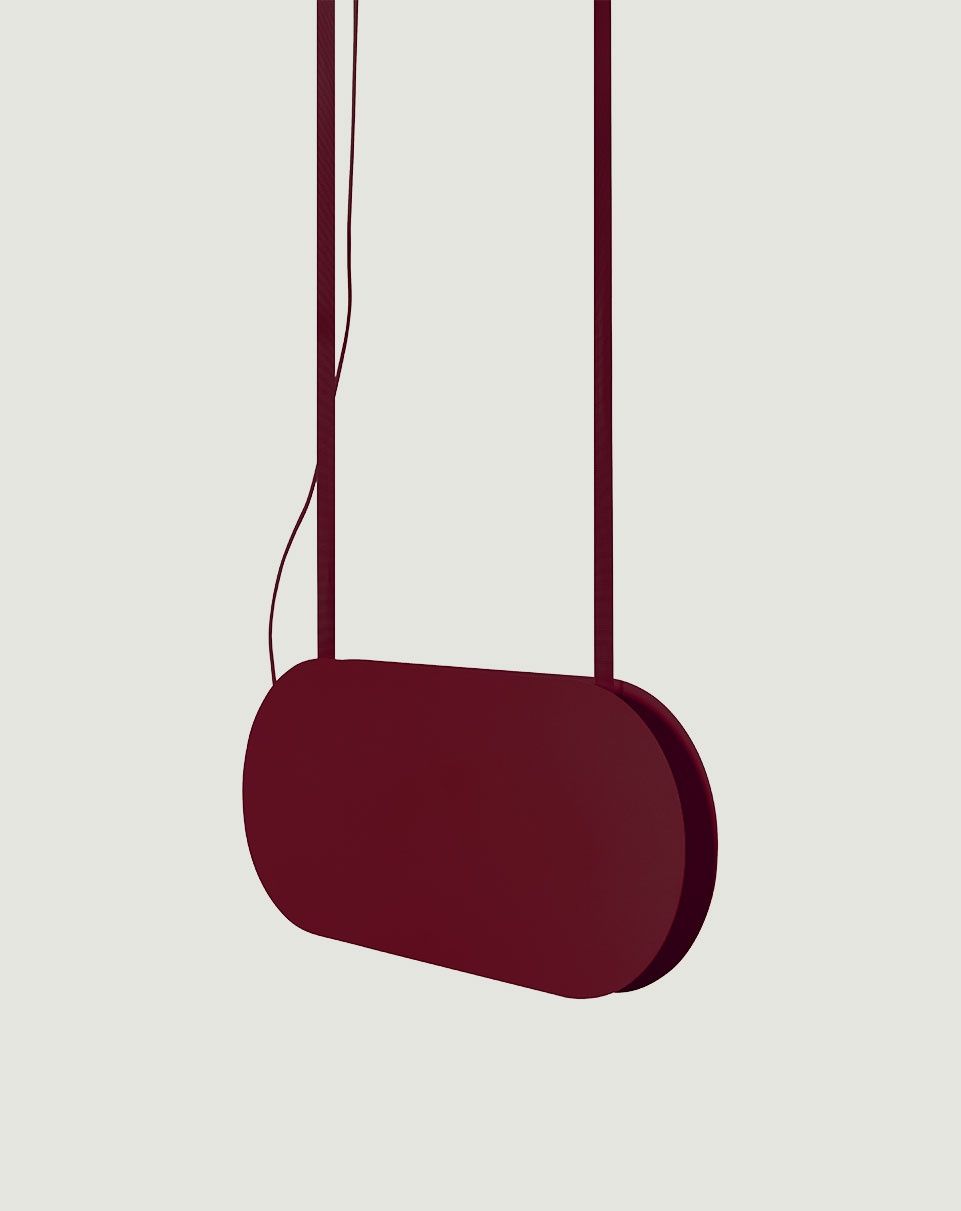 MALUMI Suspension de plafond de couleur bordeaux