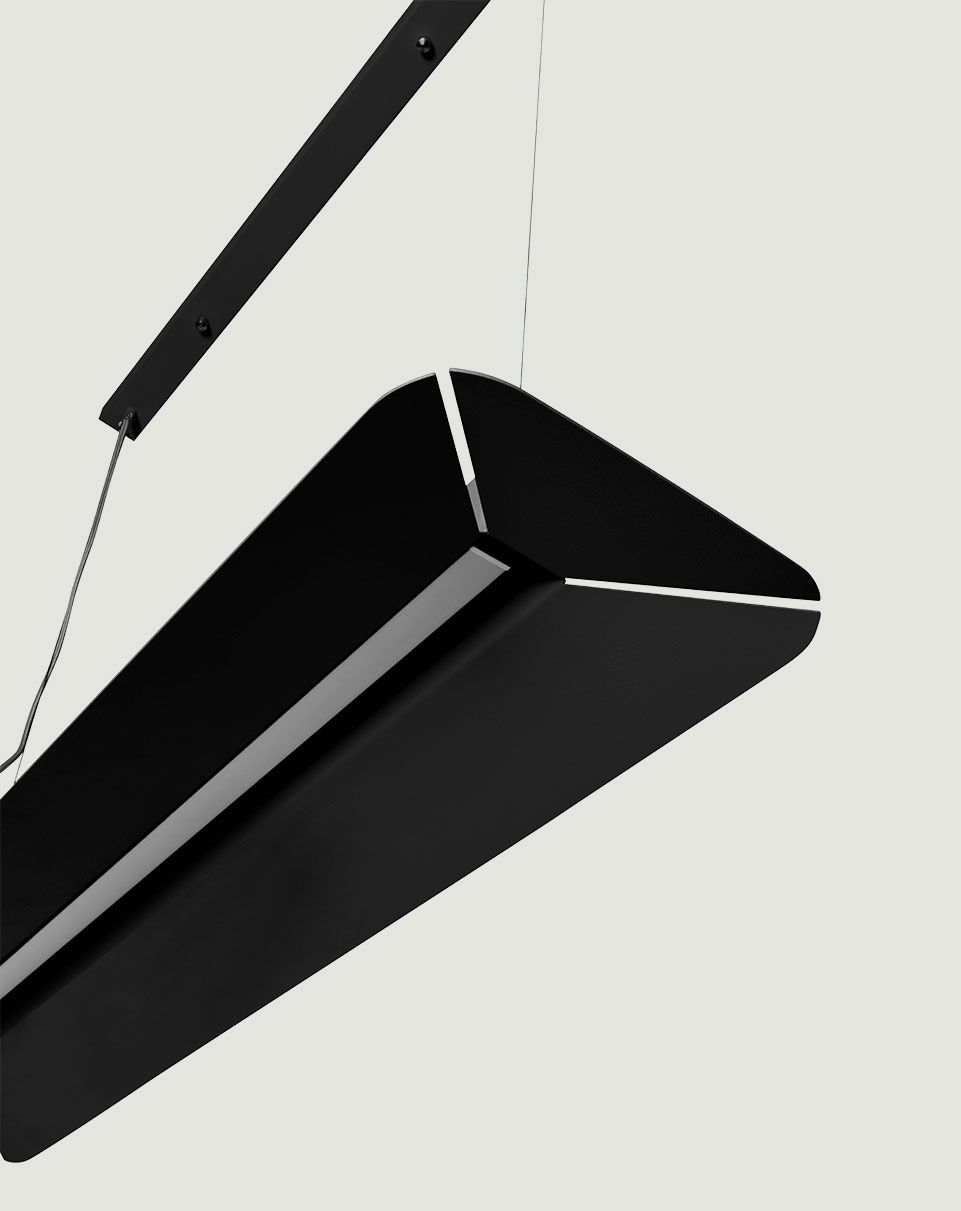YOTTSU A Lampe suspendue noire