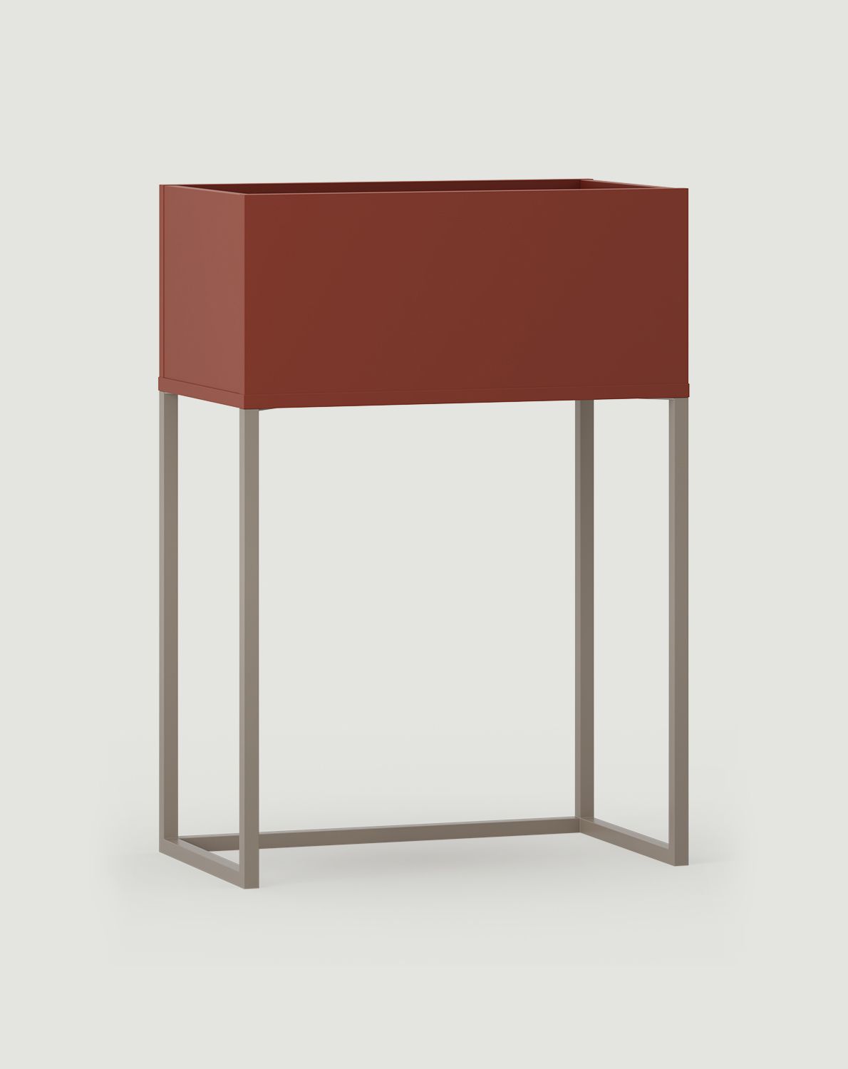 Cache-pot ODIS sur pieds en acier DN03
Couleur : Terracotta ardent
Couleur des pieds : acier ODIS Gris Beige