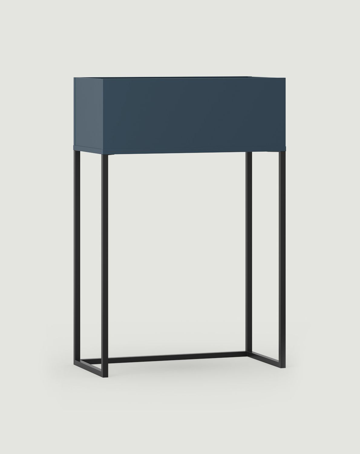 Cache-pot ODIS sur pieds en acier DN05
Couleur : Voile de nuit
Couleur des pieds : acier ODIS noir