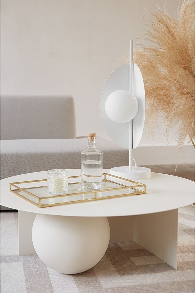 Lampe de table SALLO ST blanche