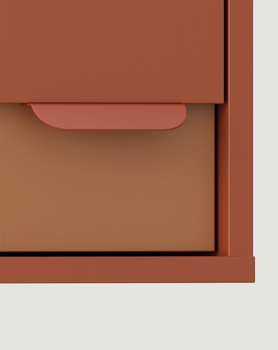 LAYERS triple paon LAY31
Couleur : Fiery Terracotta
Couleur de l'avant de la deuxième couche : Sahara Deep
Poignée : LAYERS 110 Terracotta ardent