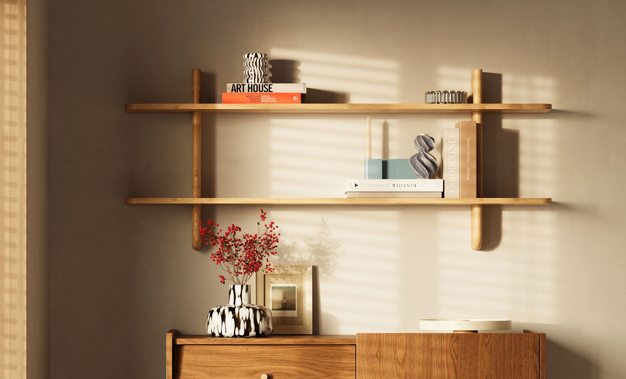 Etagère en bois Huko HU01
