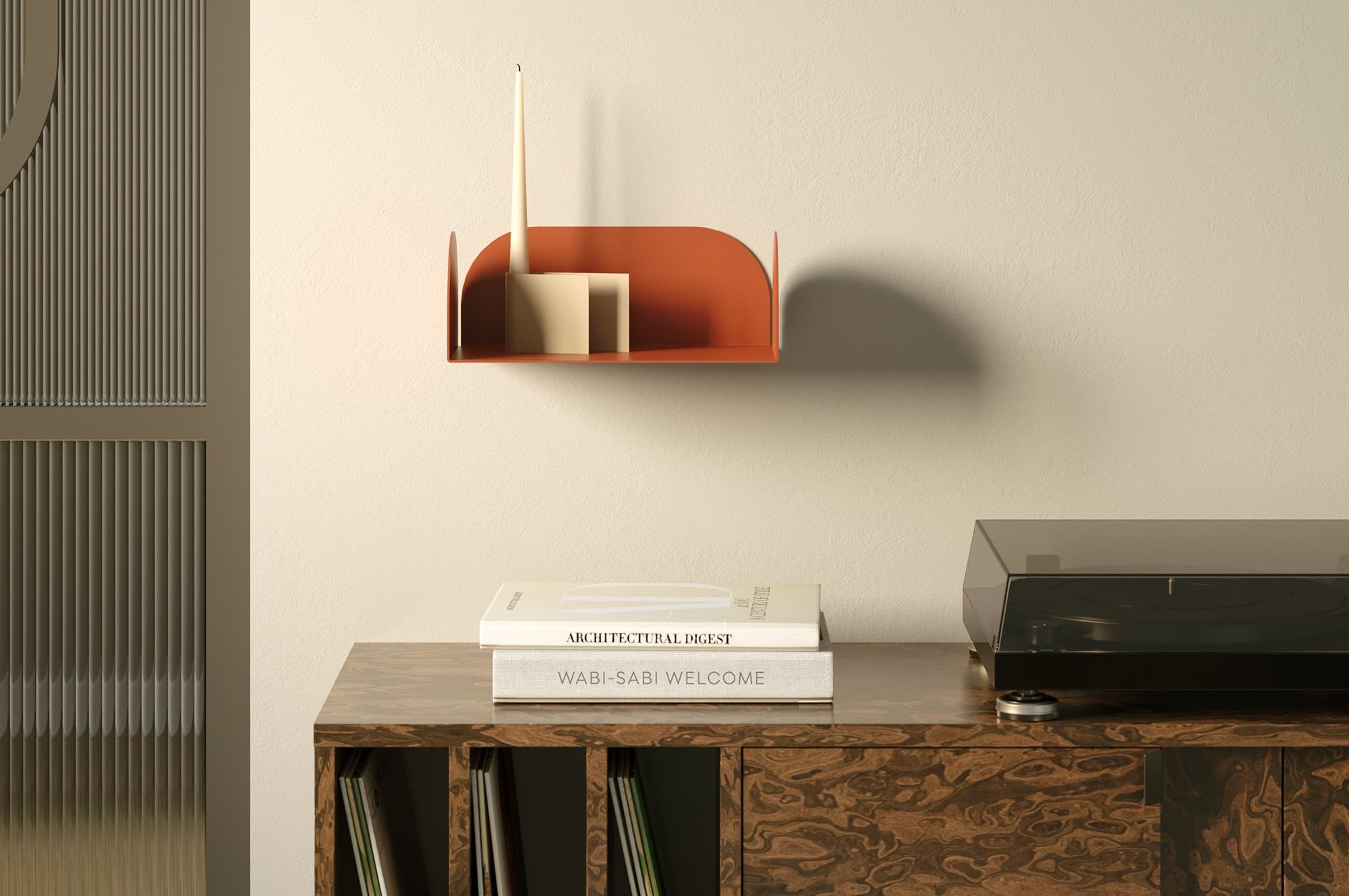 Etagère de présentation en acier LAYERS LAY80
Couleur : Terracotta ardent