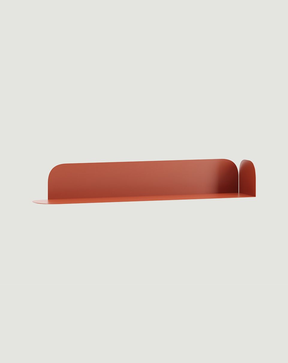 Etagère en acier, présentoir droit LAYERS LAY83
Couleur : Terracotta ardent