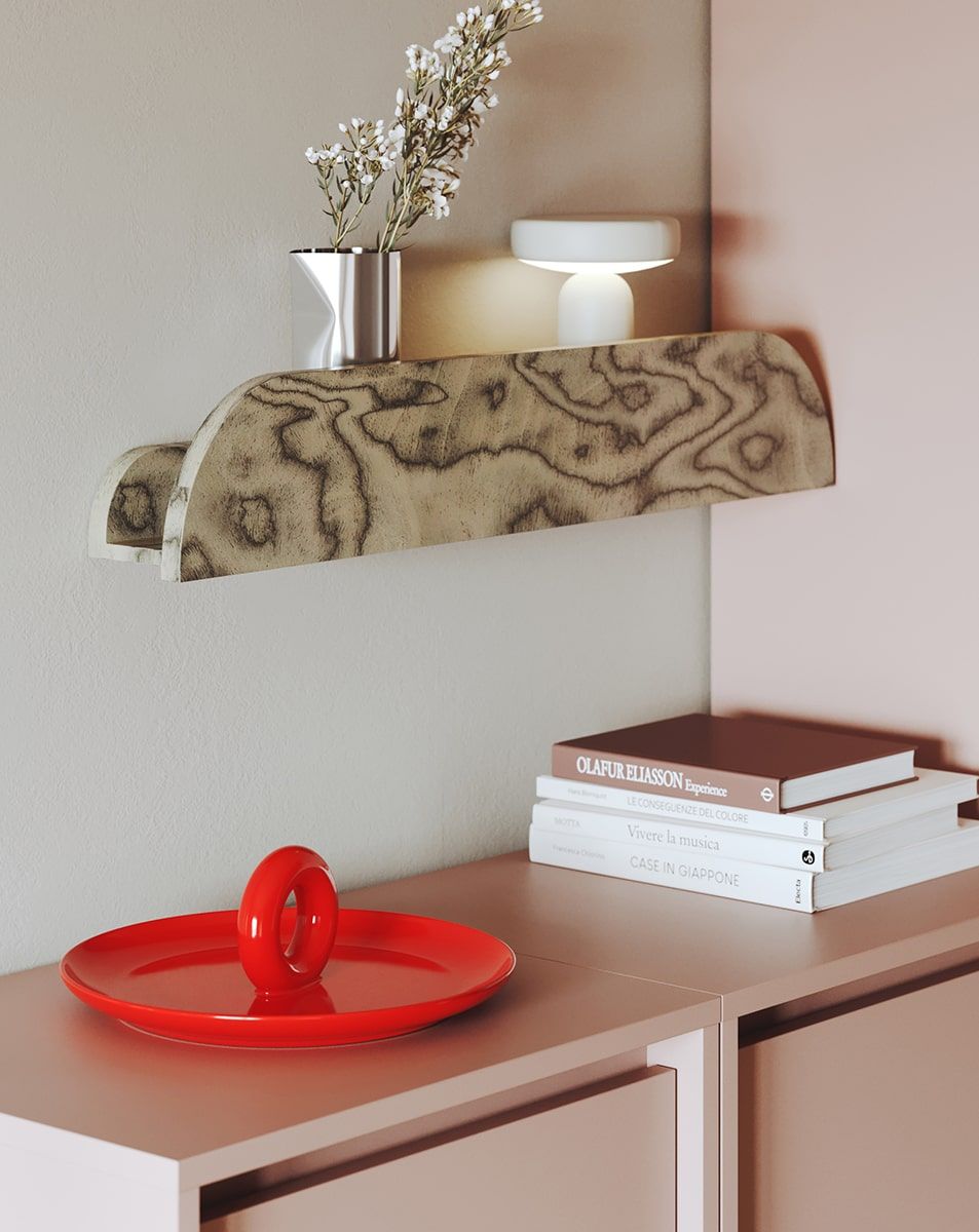 RAGNAR RA25 étagère suspendue
Couleur : Placage gris Sottsass
