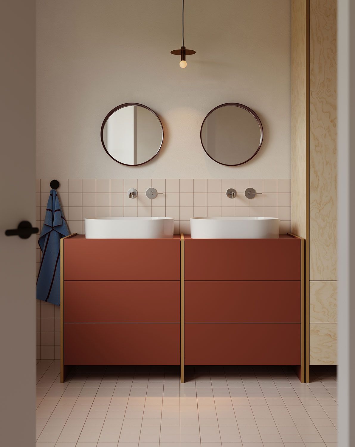 OMNIRES ASKA ASK29 meuble double vasque
Couleur : Terracotta ardent
Placage : Contreplaqué
