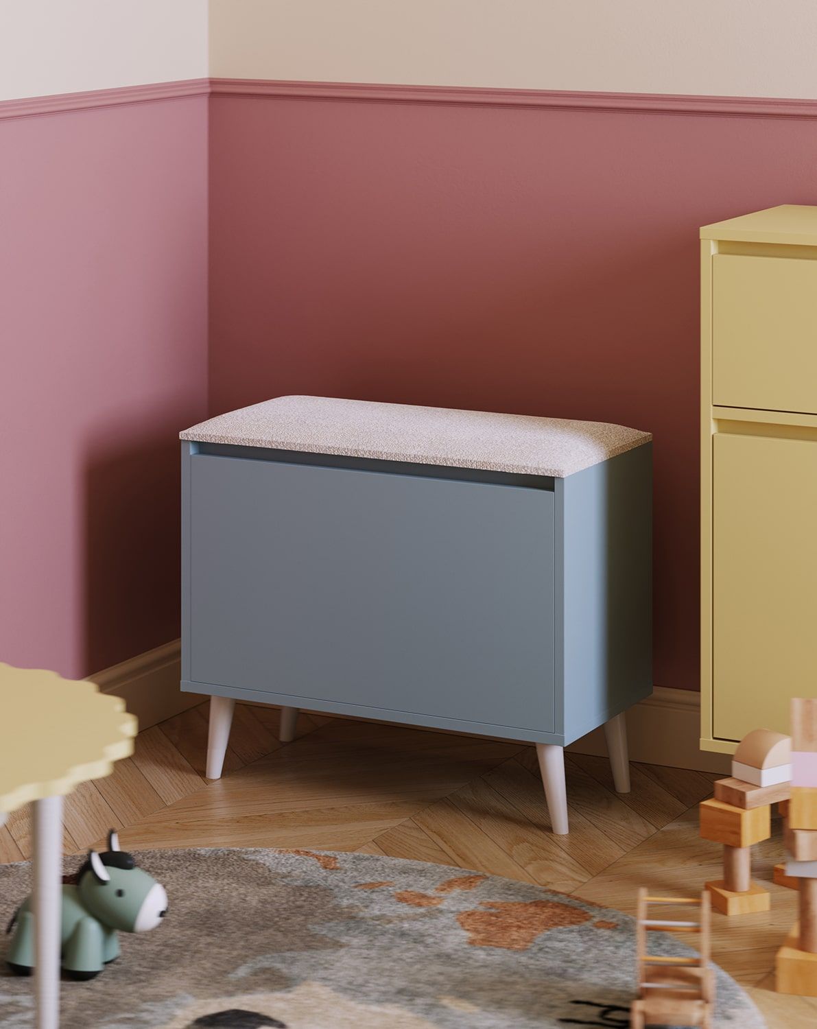Coffre à jouets FENRIS KIDS avec siège