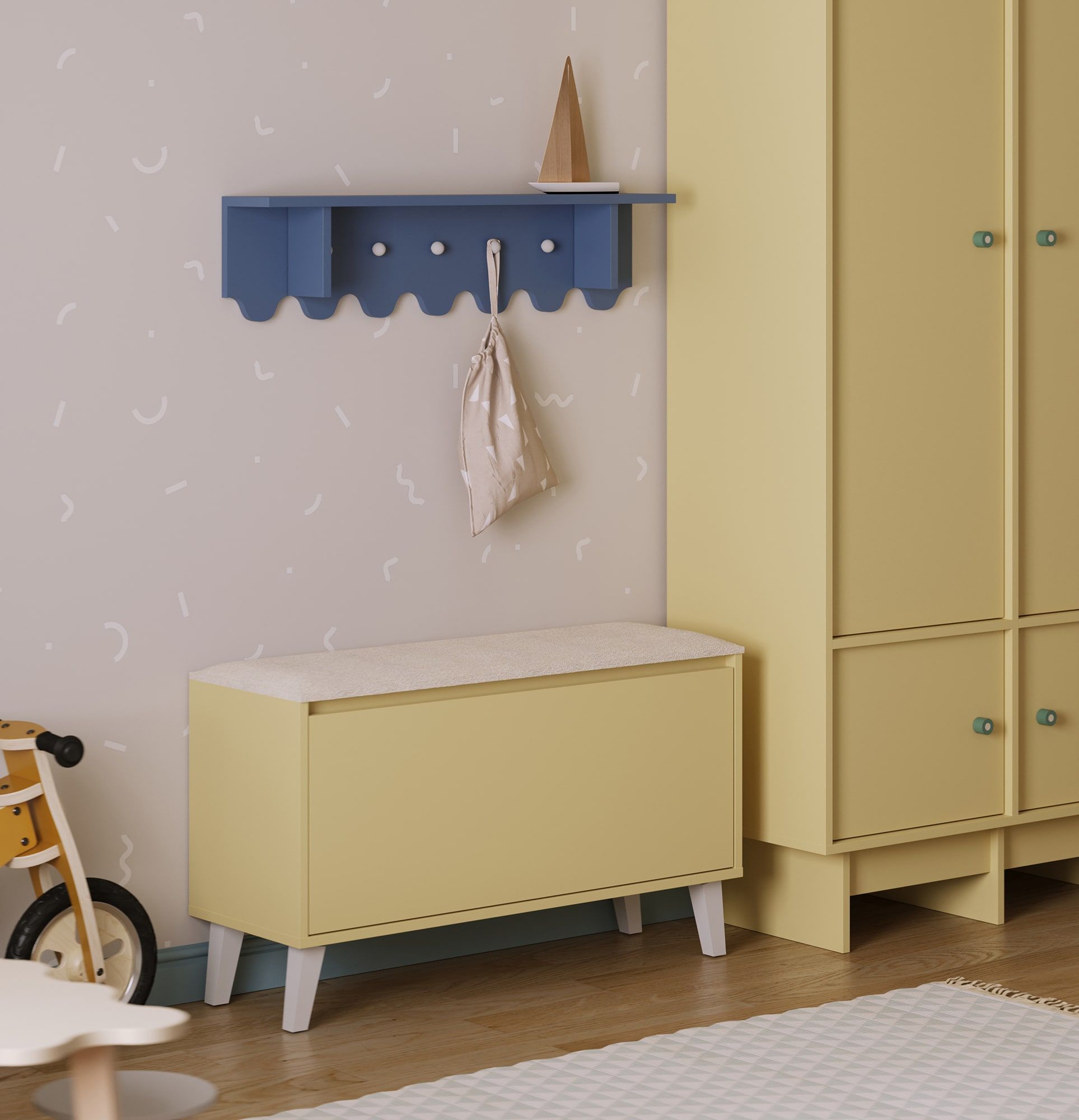 Coffre à jouets FENRIS KIDS avec siège