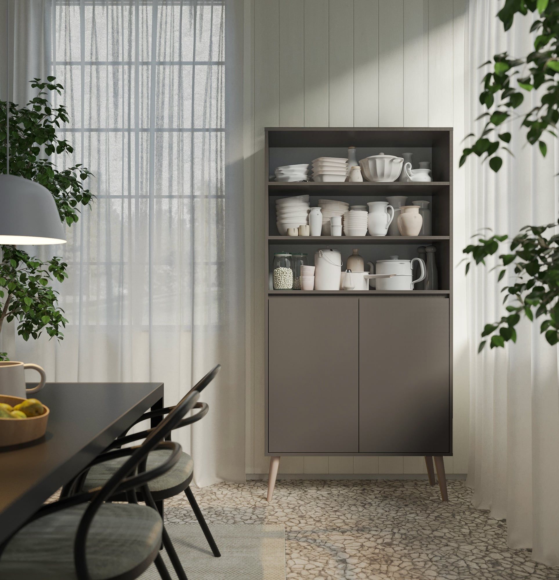 FENRIS FS1 piédestal
Couleur : gris diamant
Pied : Hêtre cylindrique beige