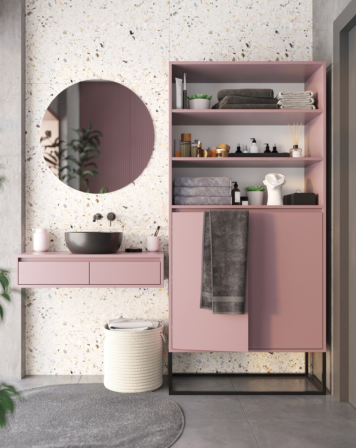 ODIS OS1 piédestal
Couleur : Rose antique
Couleur du pied : ODIS Steel Black