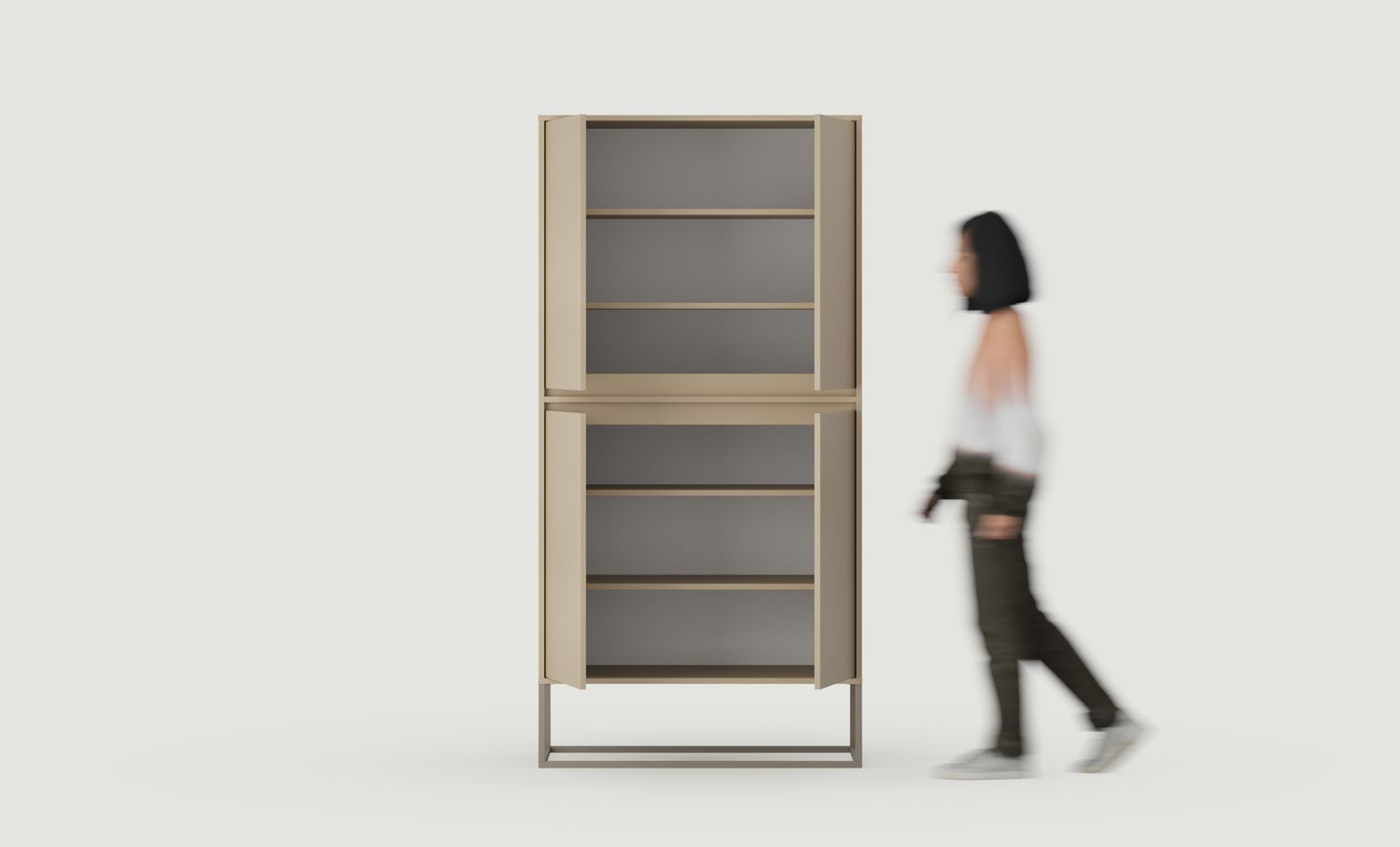 ODIS OS2 piédestal
Couleur : Cappuccino
Couleur des pieds : ODIS steel grey beige