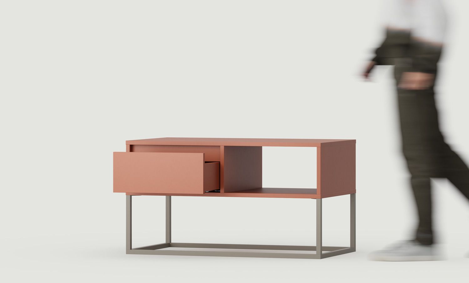 Table basse BJORN SD1 90CM
Couleur : Terracotta ardent
Couleur du pied : Pied gris beige