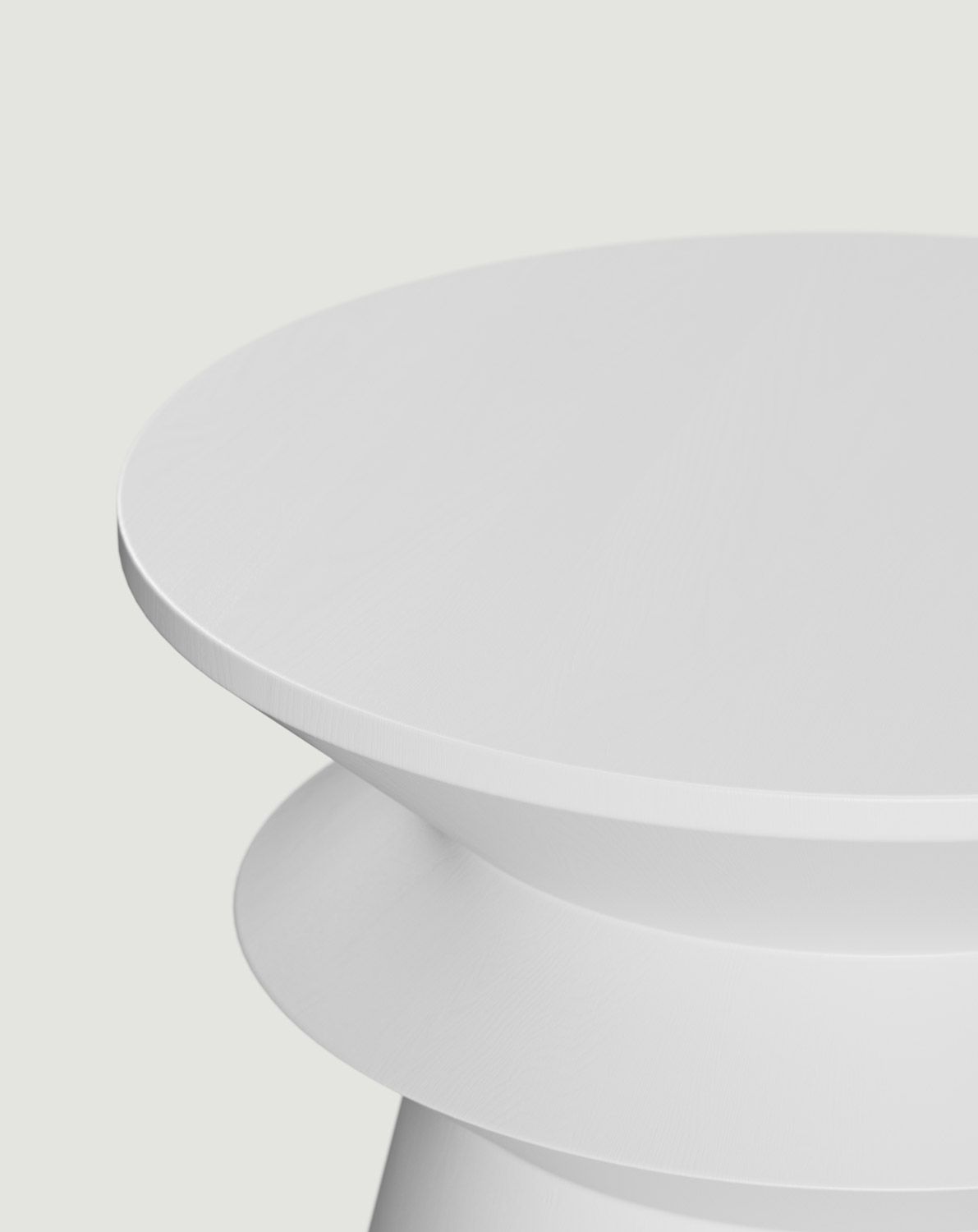 Table auxiliaire en bois LINE2 SP4 Blanc