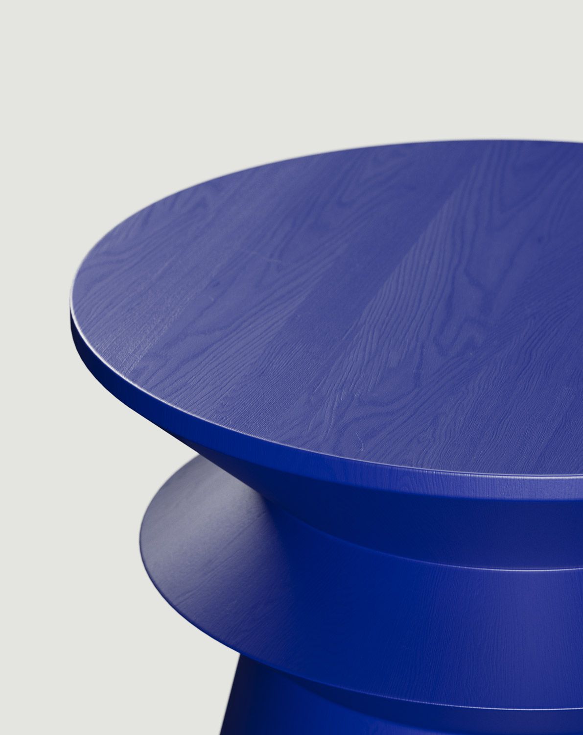 Table auxiliaire en bois LINE2 SP4 Cobalt