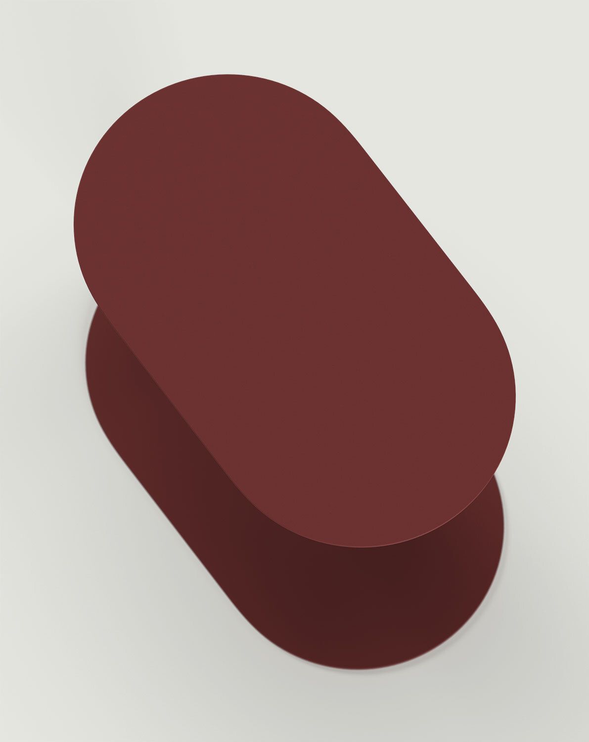 LONDO table auxiliaire en acier rouge martien
                            