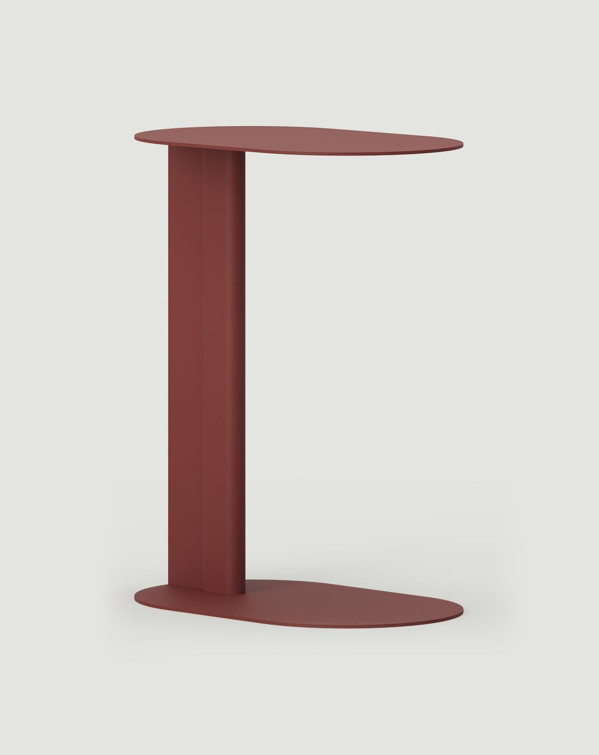 LONDO table auxiliaire en acier rouge martien
                            