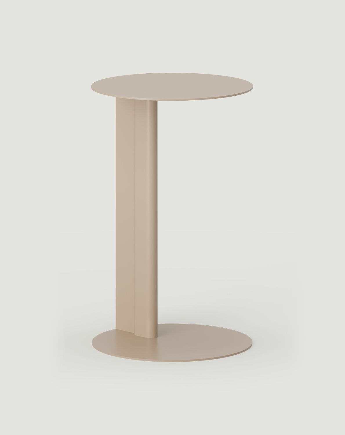 RONDO Table auxiliaire en acier cappuccino
                            