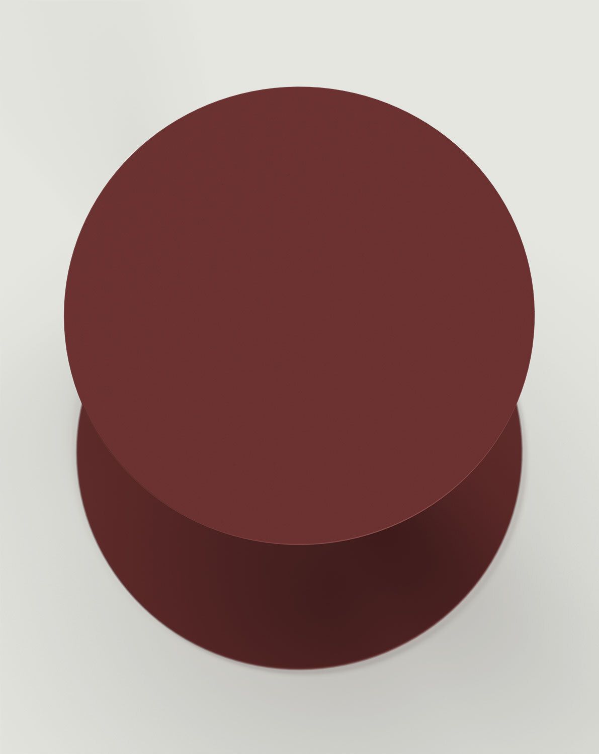 RONDO table auxiliaire en acier rouge martien
                            