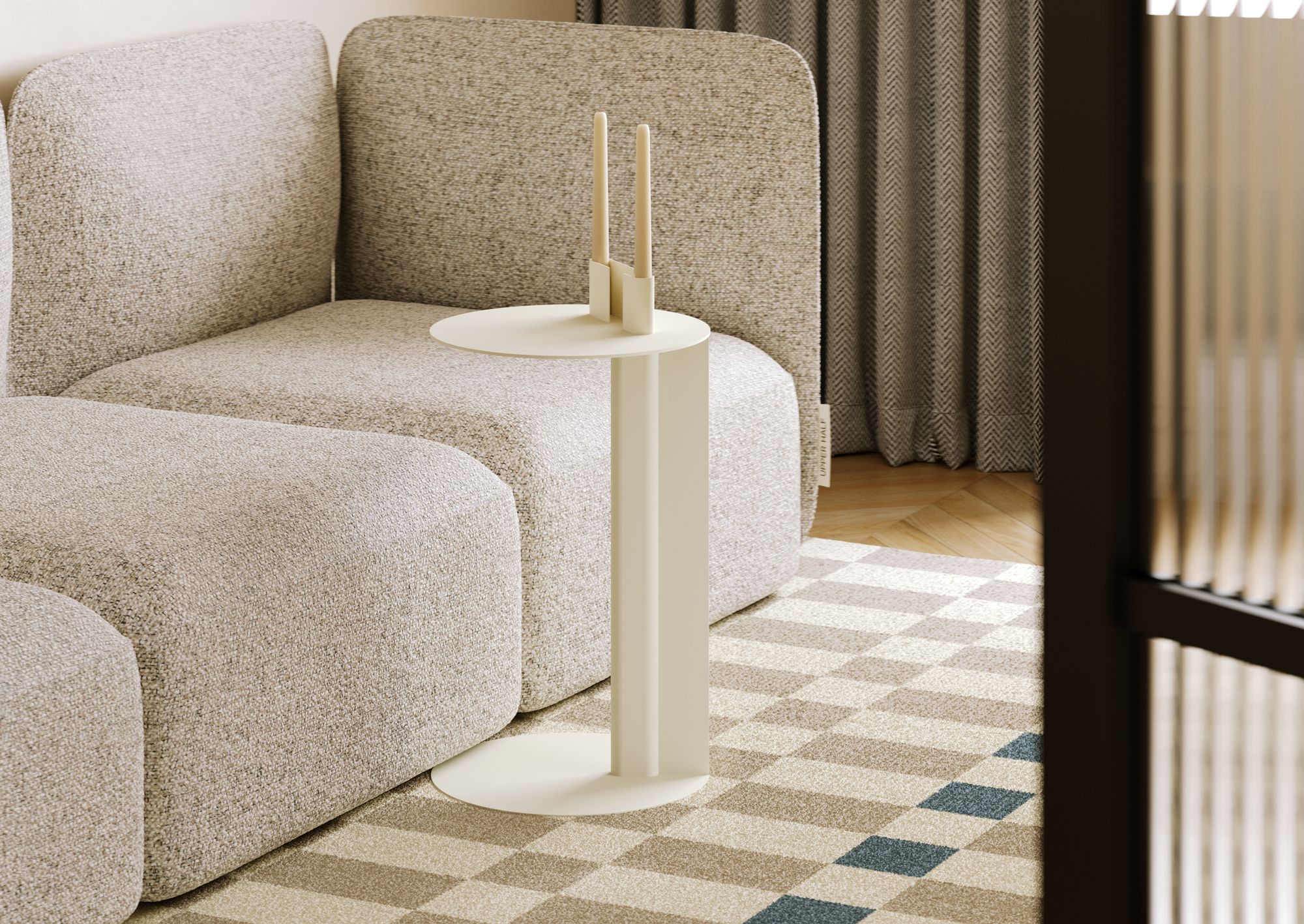 Table auxiliaire en acier RONDO Milky Way
