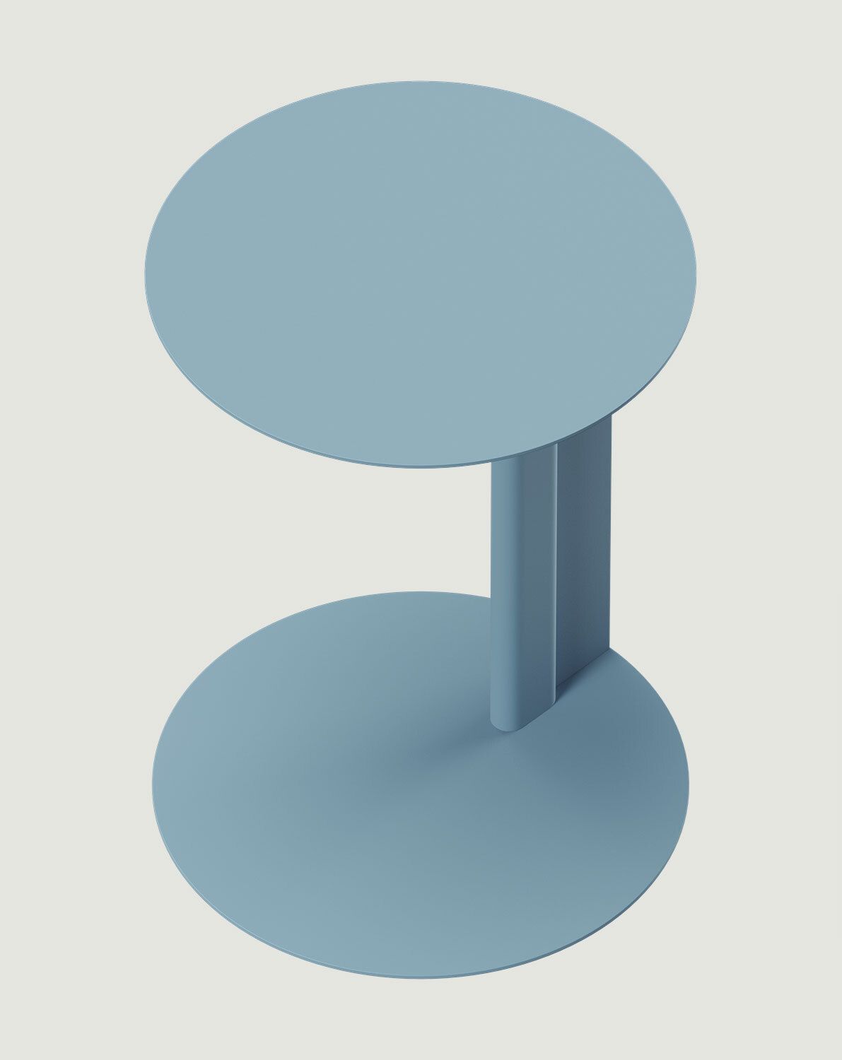 Table d’appoint en acier RONDO lagon