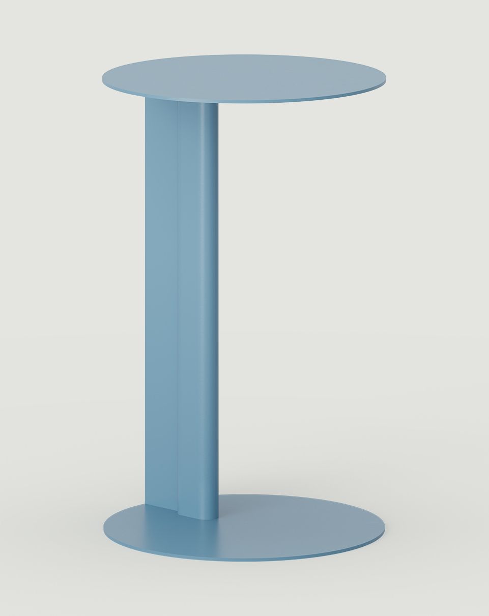 Table d’appoint en acier RONDO lagon