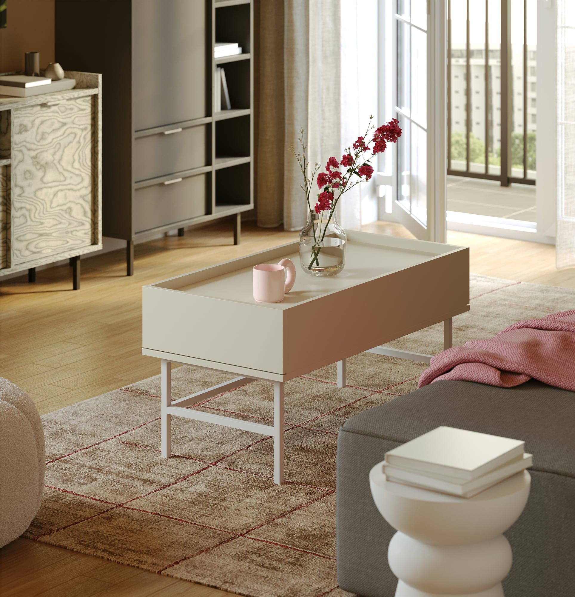 Table basse SIGI SSK2
Couleur : Voie lactée
Pied : blanc
