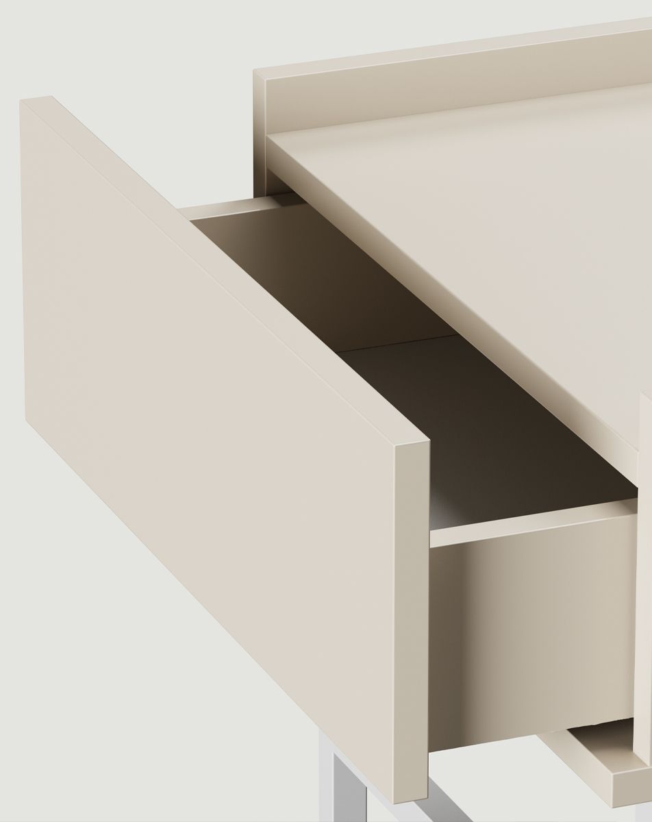 Table basse SIGI SSK2
Couleur : Beige Champagne
Pied : blanc