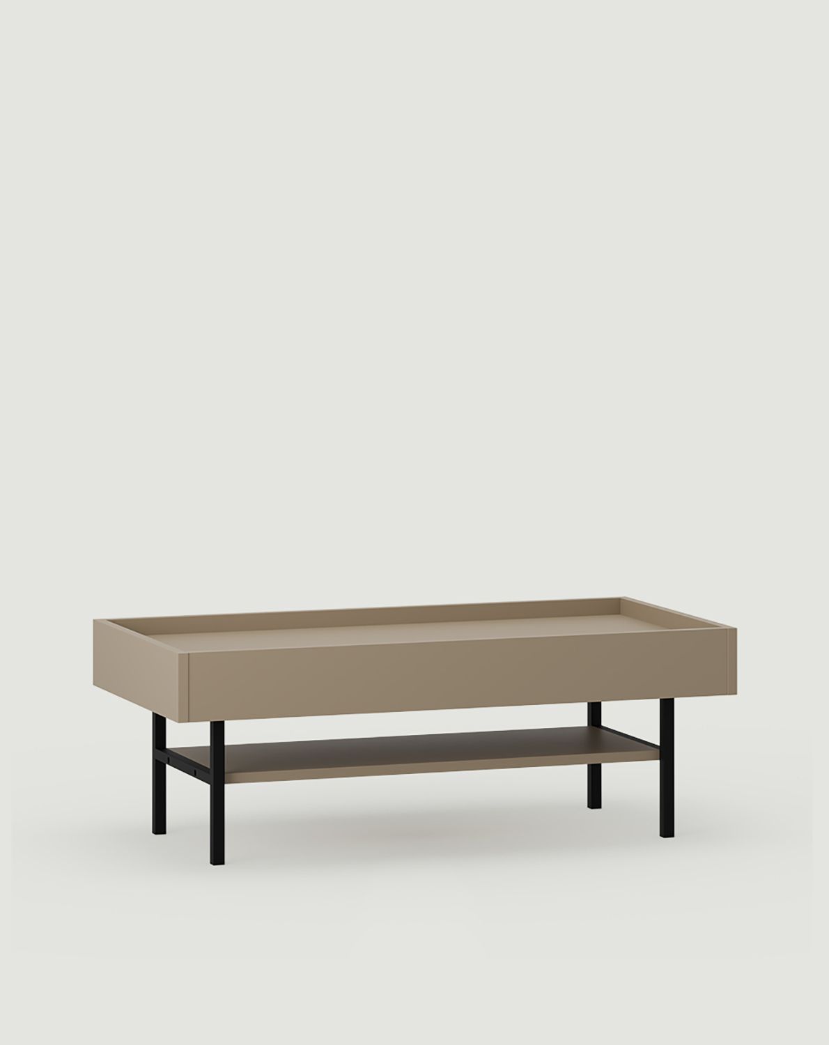 Table basse SIGI avec plateau SSK3
Couleur : Cappuccino
Pieds : Noirs
                            